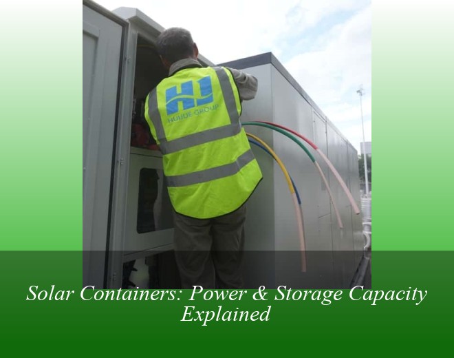 Solar Containers: Power & Storage Capacity Explained